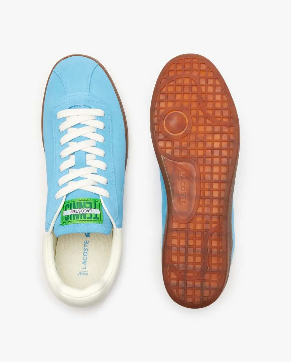 LACOSTE Men’s Baseshot Suede Trainers Blue