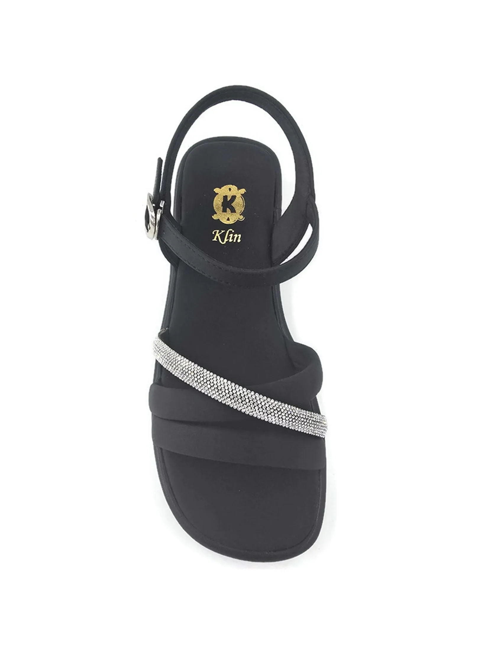 KLIN Woman Ankle Strap Sandals Black