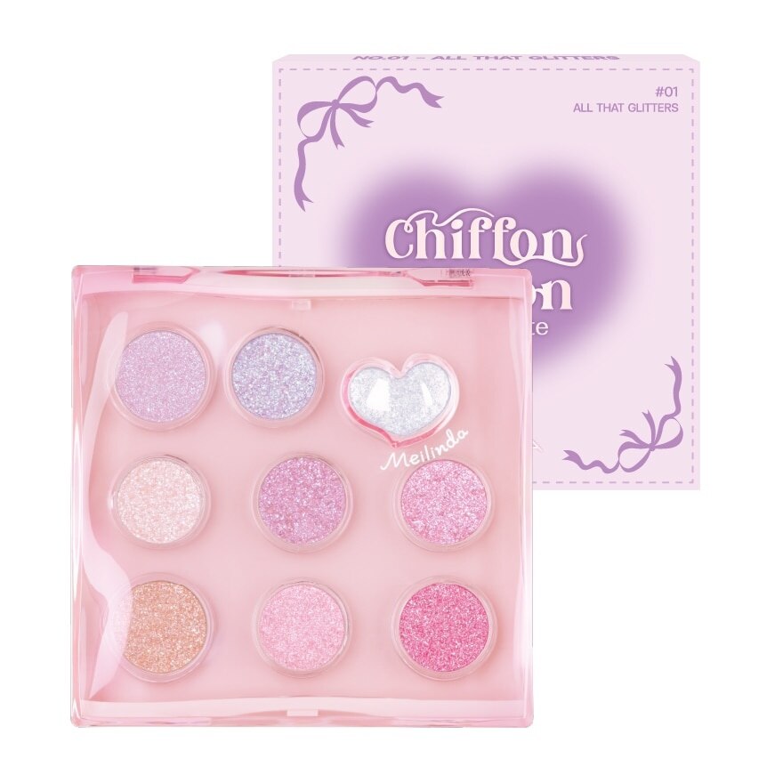 #Meilinda Chiffon Ribbon Eye Palette 01