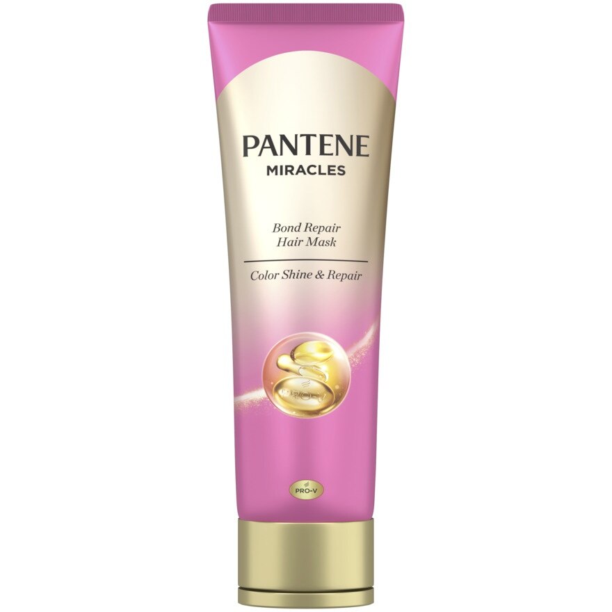 Pantene Hair Mask Miracle Bond Repair Color Shine  Repair 125 G. - Pink