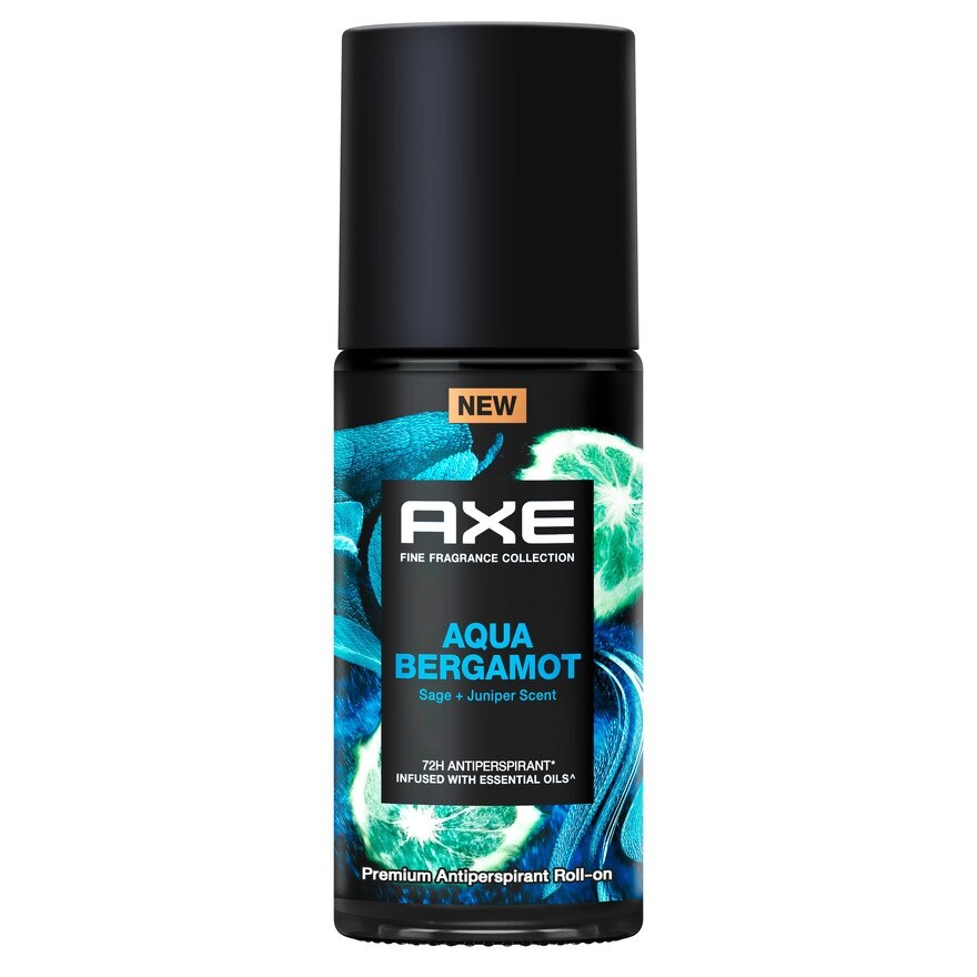 Axe Roll On Aqua Bergamot Premium Antiperspirant 45 Ml. - Green