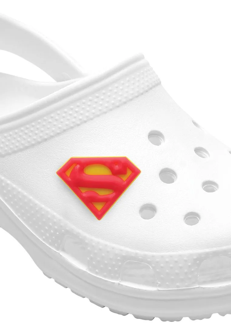 CROCS Multicolor CROCS Jibbitz Superman Logo Shoes Charm