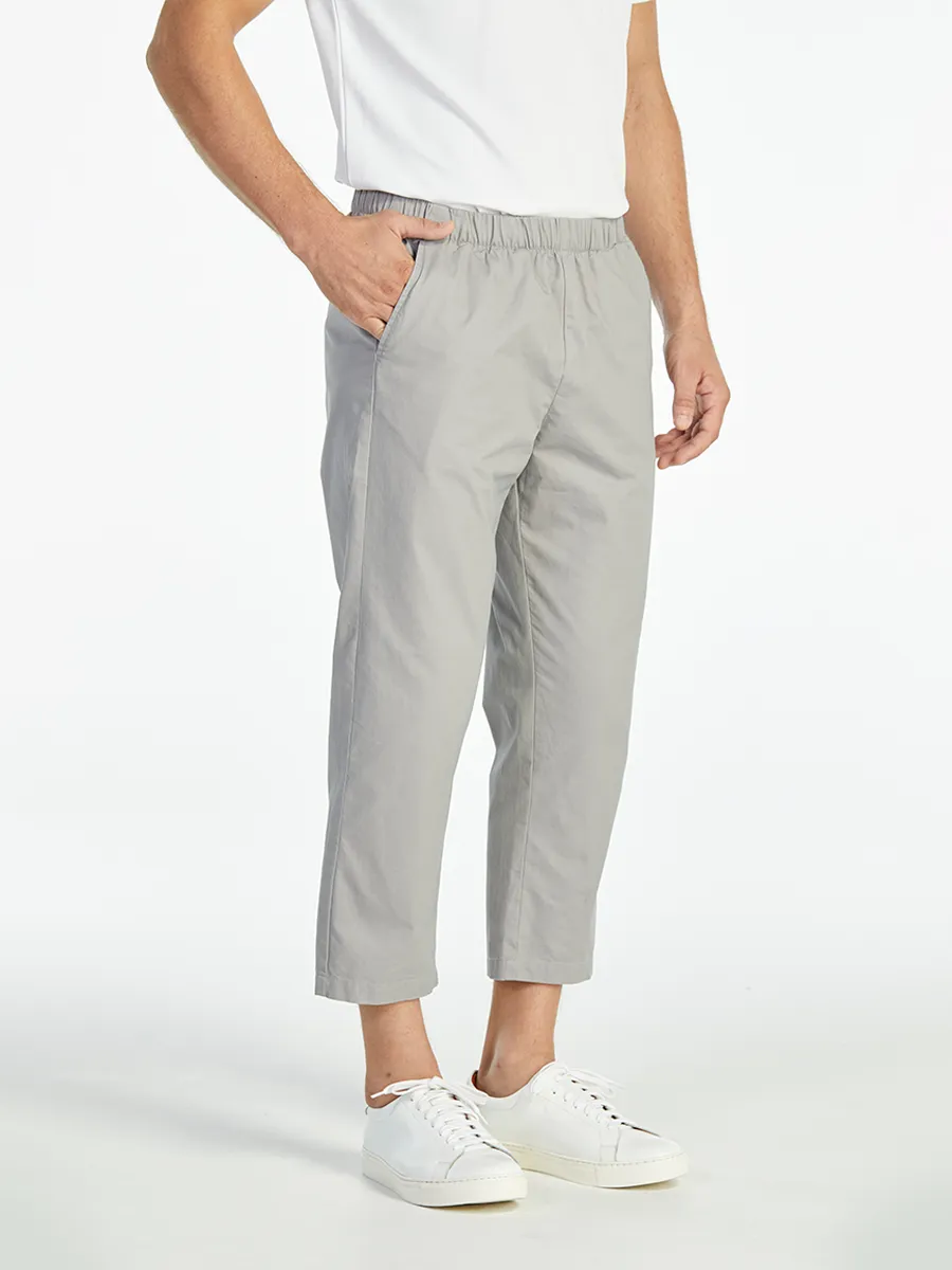 ELLE HOMME MEN ELASTIC WAIST PANTS W8Q001GY - GREY