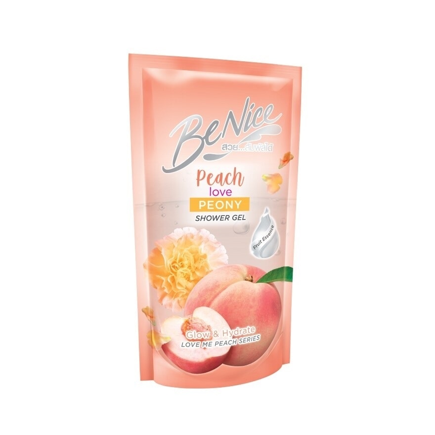 Benice Shower Gel Peach Love Peony 400 Ml.(Refill)