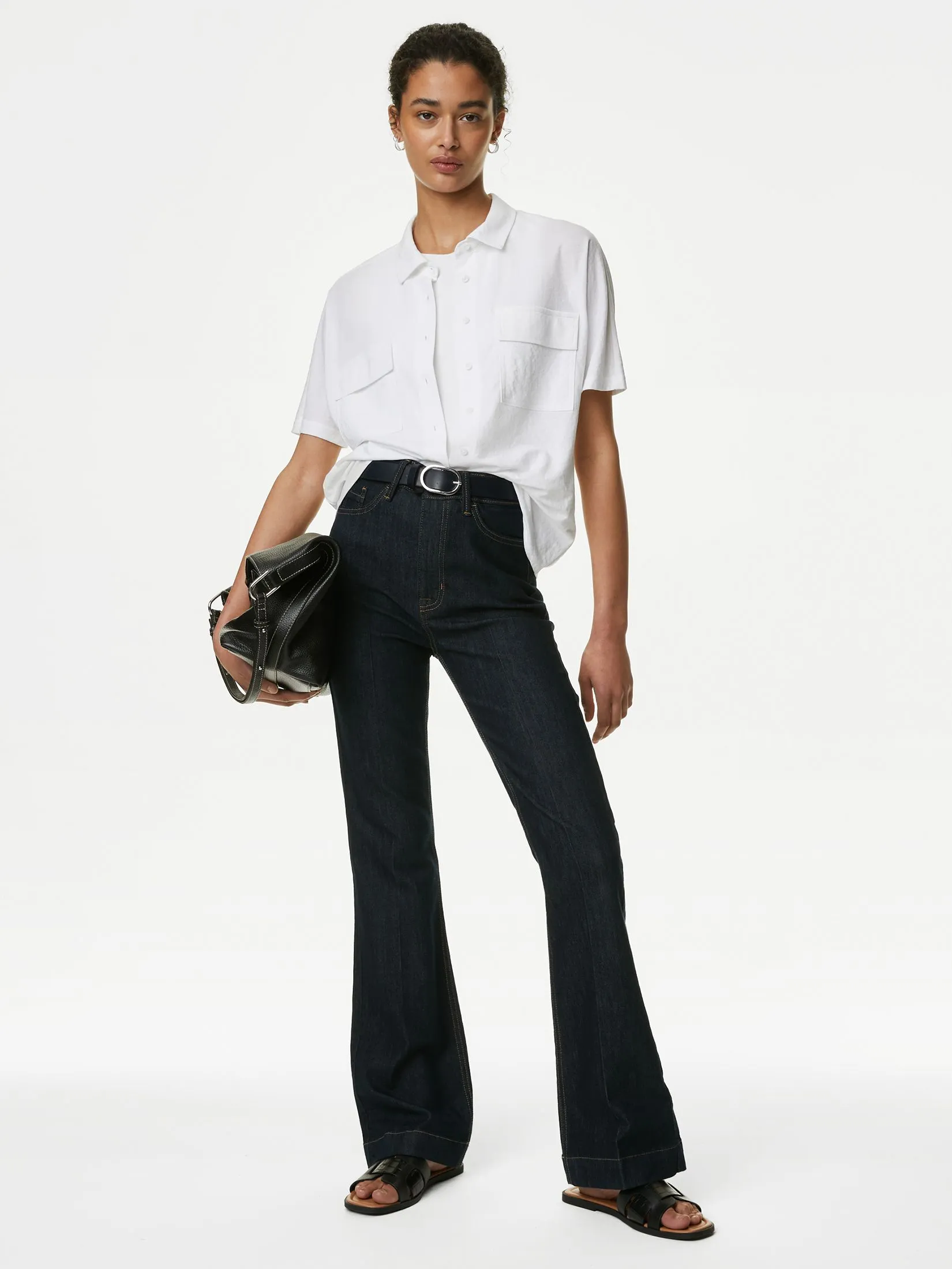 MARKS & SPENCER Women Shirt Collared Button Through