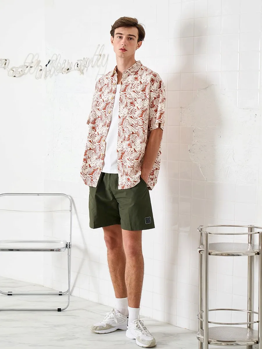 OASIS Men's Short sleeve Shirt Orange