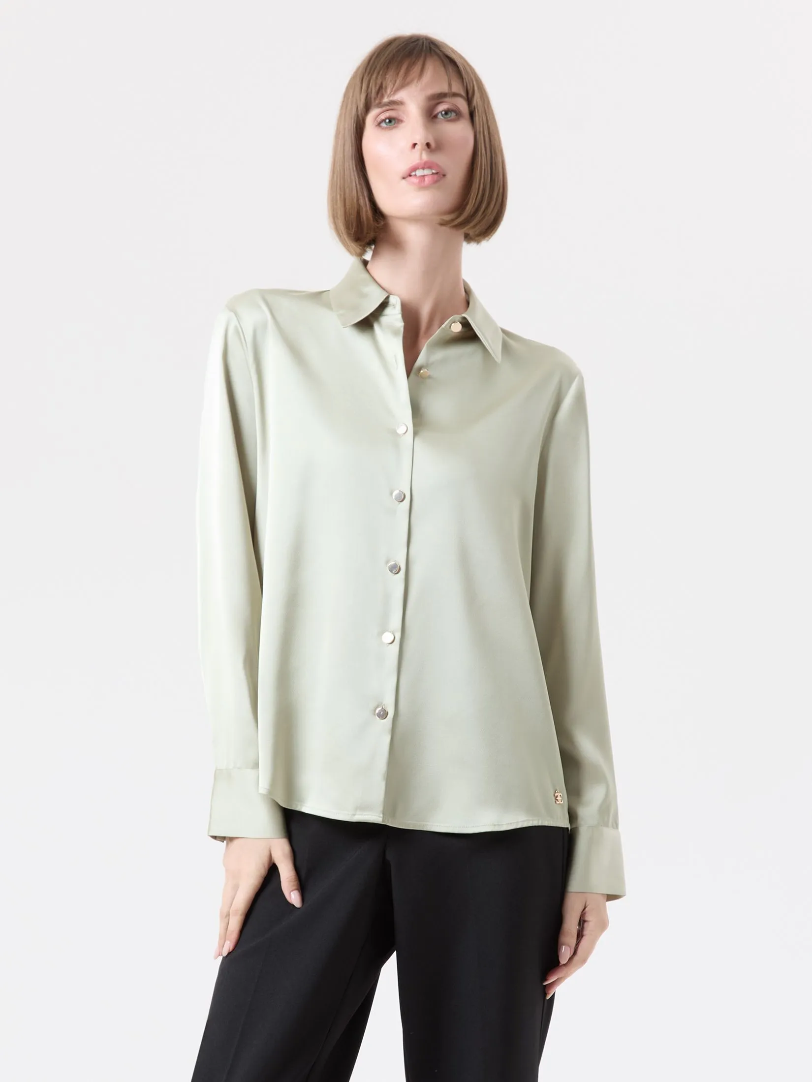 ESPADA Long Sleeve Shirt Woman Green