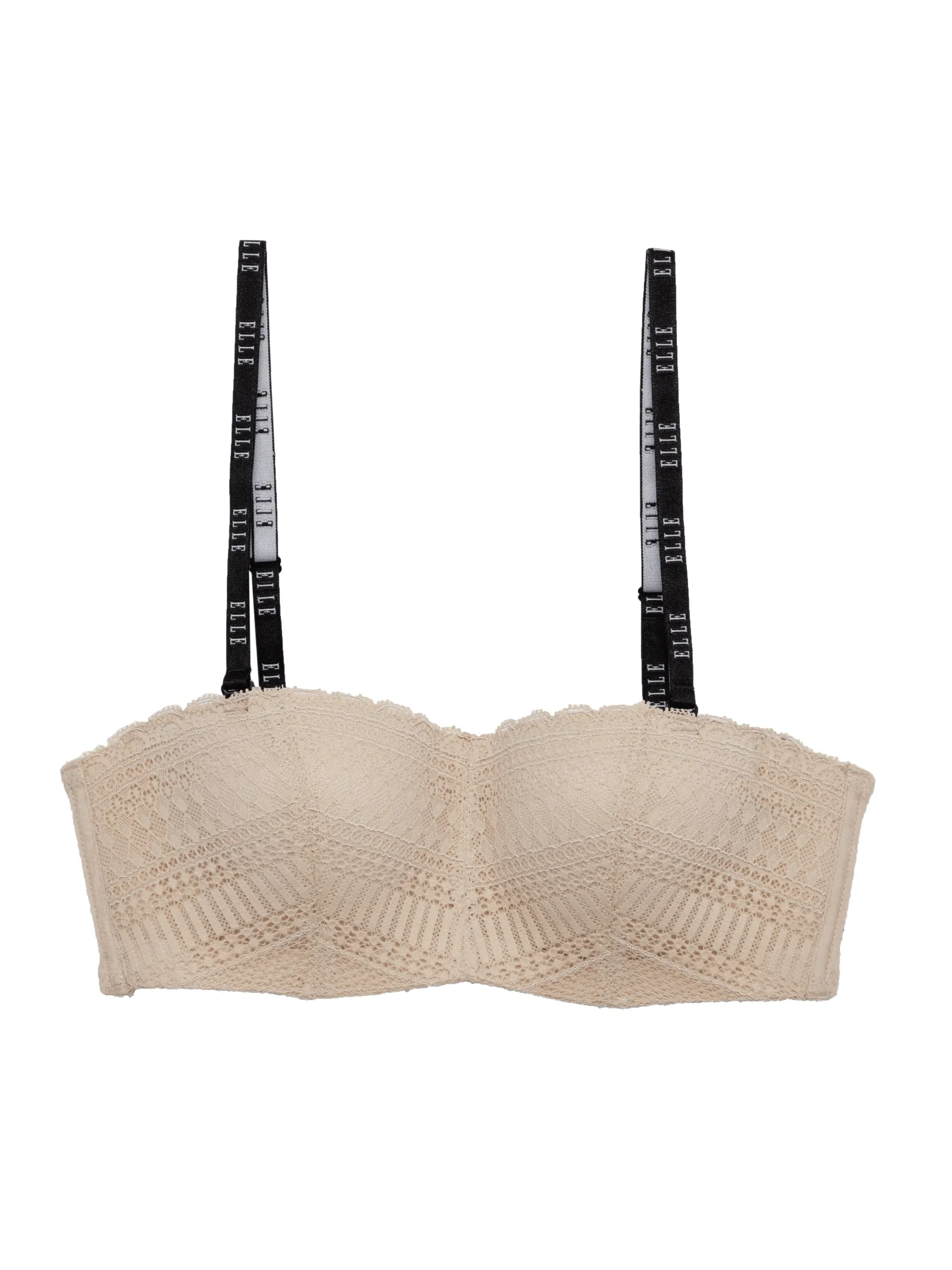 ELLE LINGERIE Women Moulded Bra 1/2 cup LB6633 - Beige