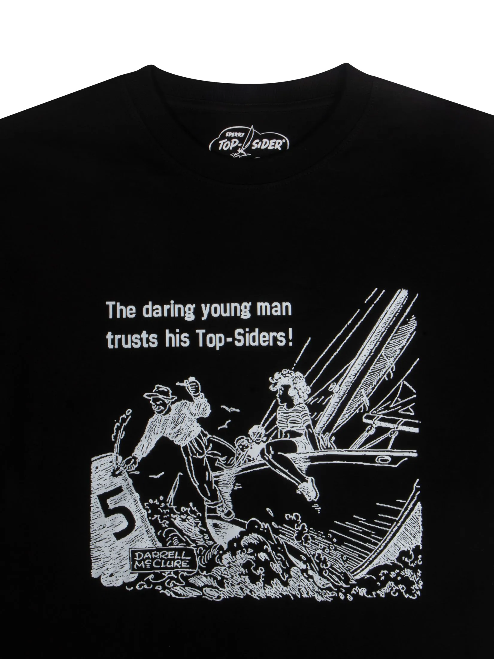 SPERRY MEN BLACK HERITAGE TEE (YOUNG MAN)