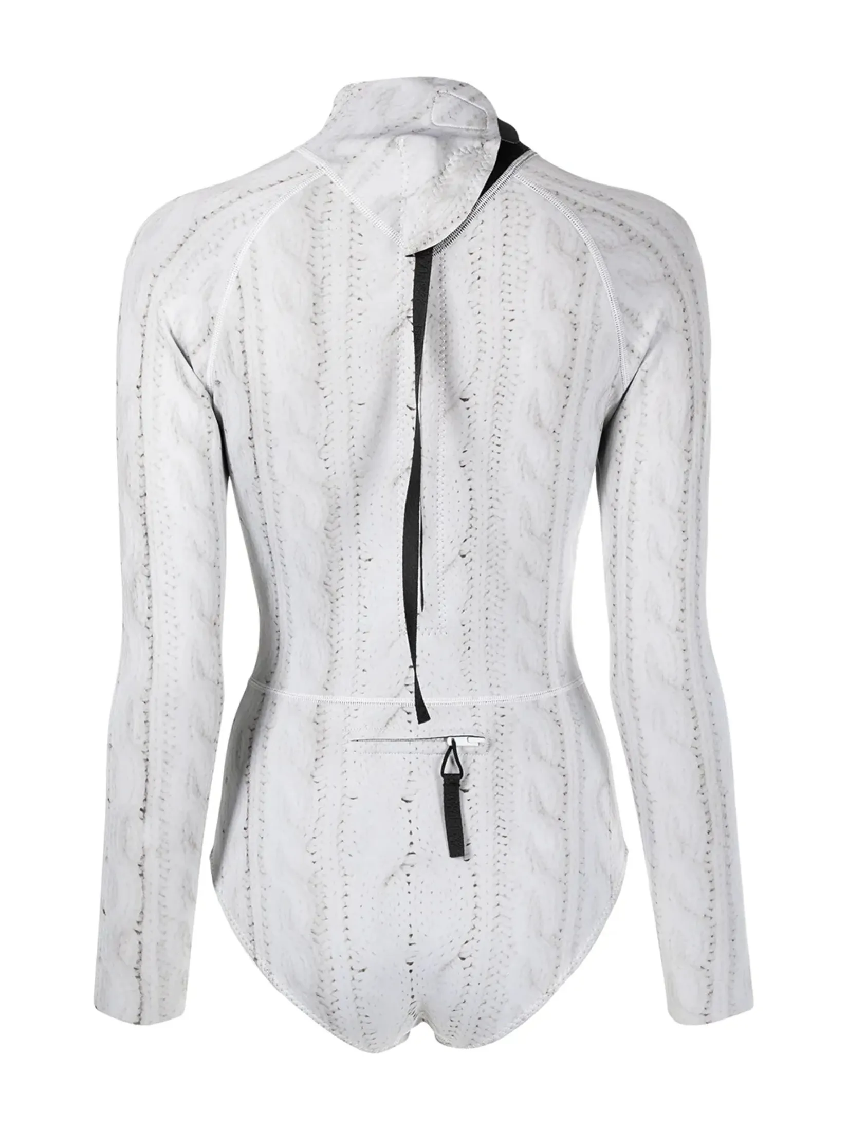 CYNTHIA ROWLEY CABLE KNIT WETSUIT IN CREAM