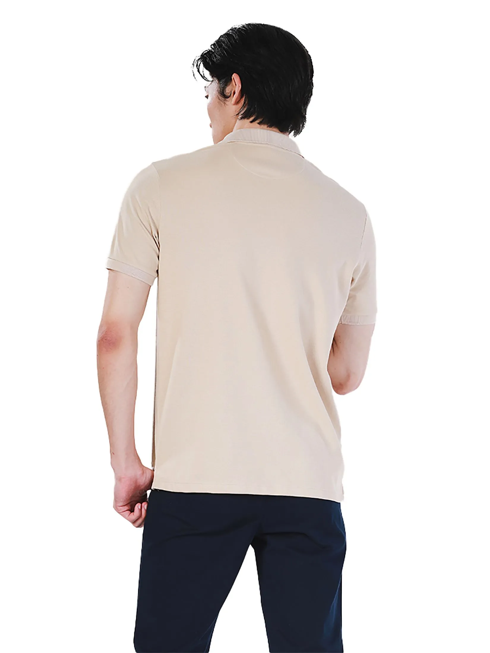 JOHN HENRY Men's Polo (Slim Fit) SDM Beige