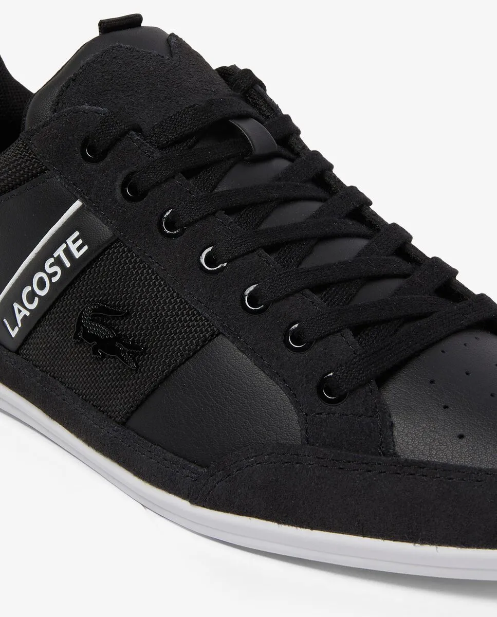 LACOSTE Men’s Chaymon Suede Sneakers Black