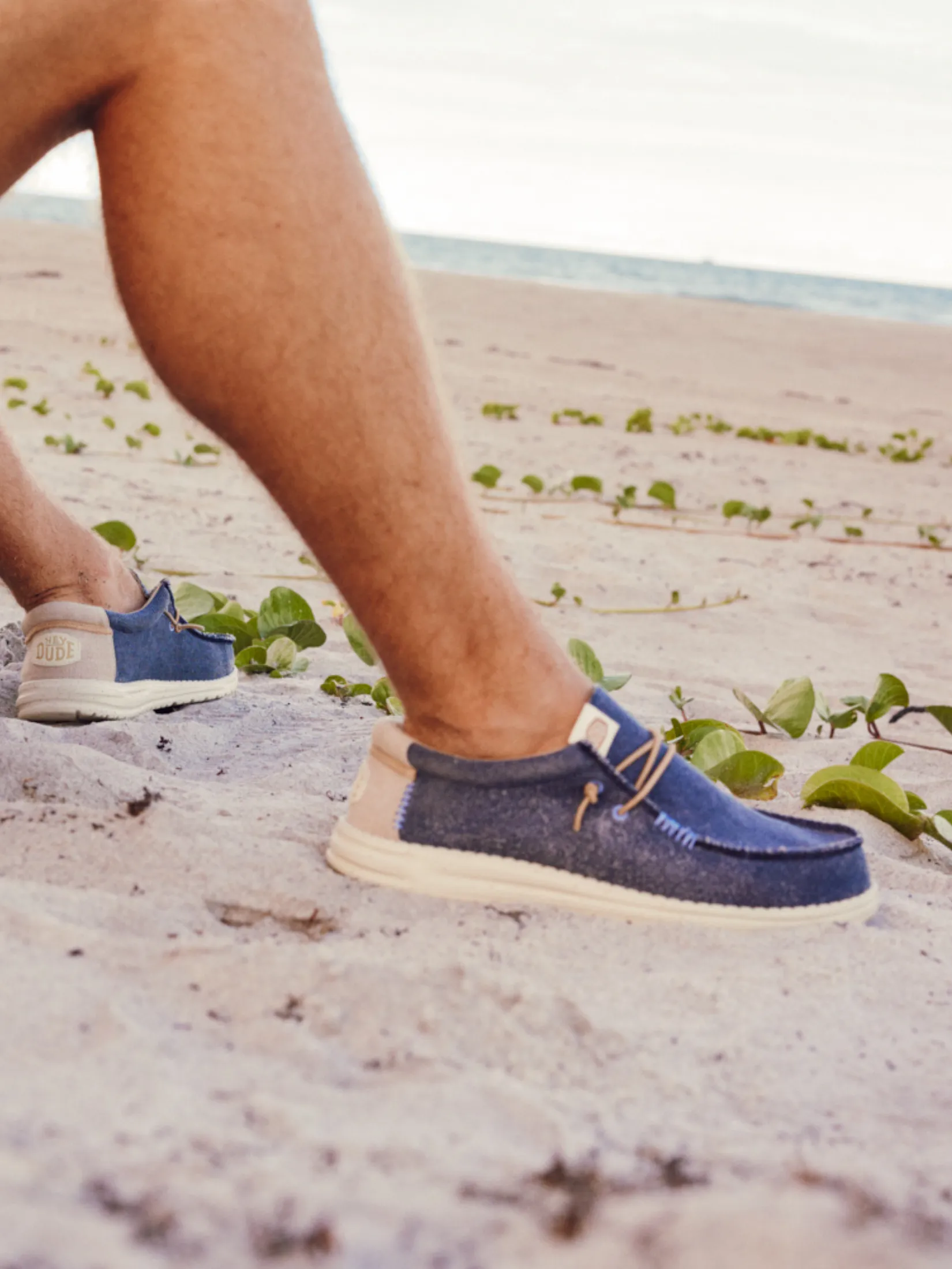 HEYDUDE WALLY COASTLINE JUTE - NAVY