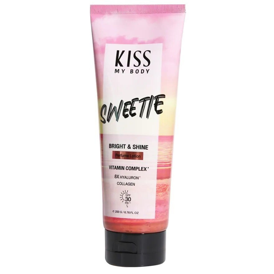 Kiss My Body Bright  Shine Perfume Lotion SPF 30 PA+++ Sweetie 200 G. โลชั่นน้ำหอม