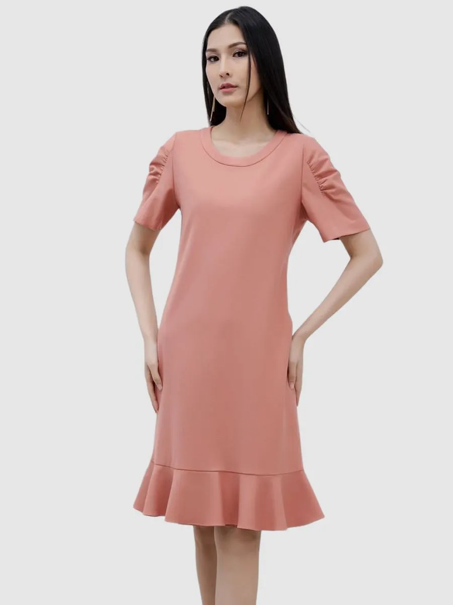 VERONIQA Women Dress Suiting Wool Brown