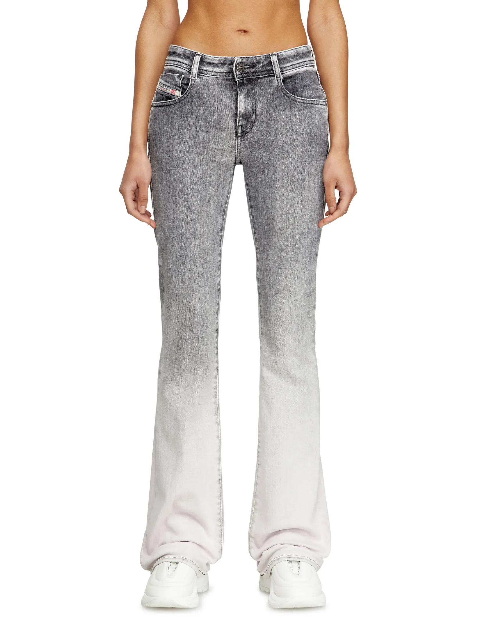 DIESEL Women Jeans Pants 1969 D-EBBEY L.30 TROUSERS Grey