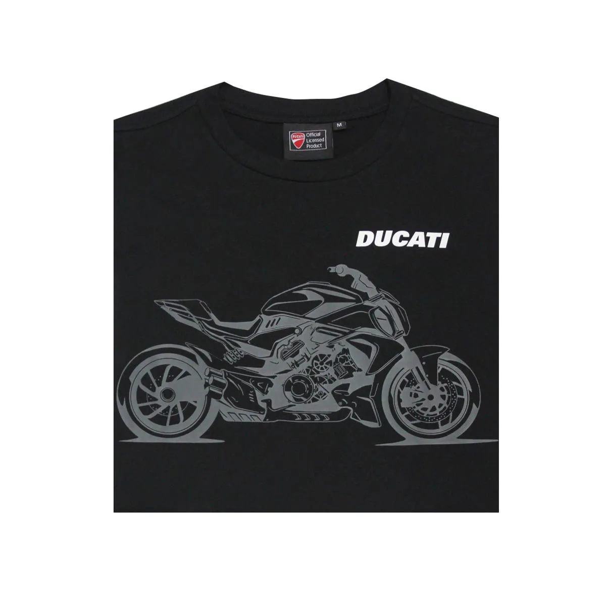 DUCATI Black T-shirt for men DCT52 054