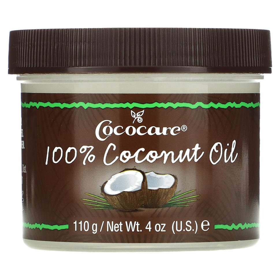 Cococare, 100% Кокосовое масло, 4 унции (110 г) - COC-02075-113 г