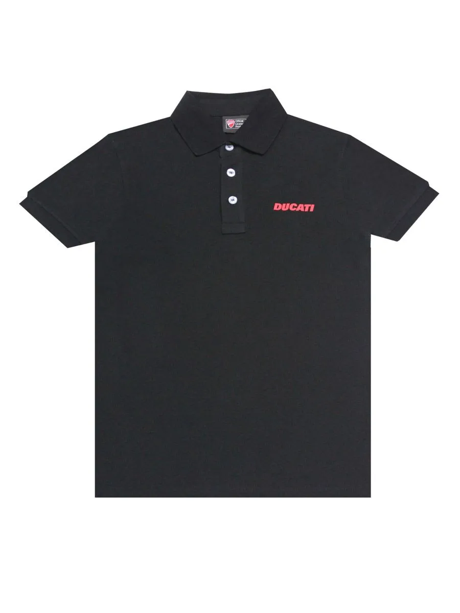 DUCATI Black POLO-shirt for men DCT52 043