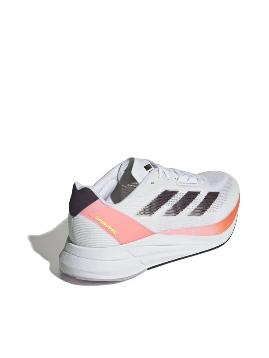 ADIDAS Men Running Shoes Duramo Speed Cloud White / Aurora Met. / Solar Red
