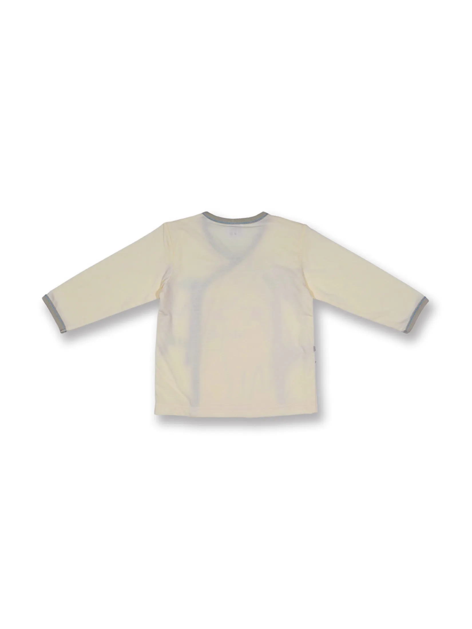 AUKA Cream,Long Sleeve Badge Shirt, Baby, Cocoa Sheep.
