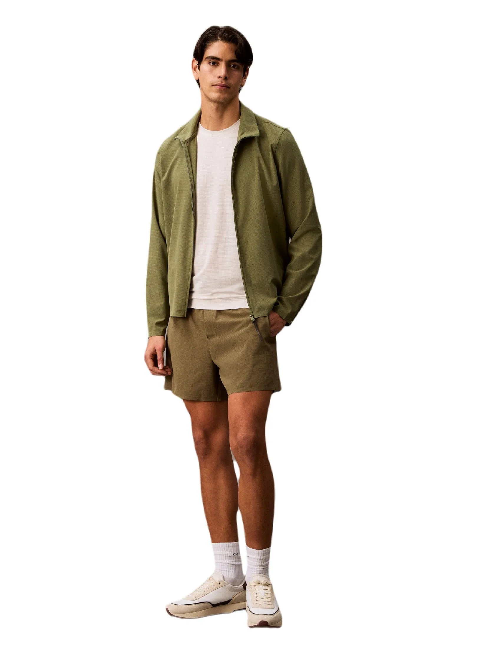 CALVIN KLEIN Men's Active Icon Woven Short Khaki