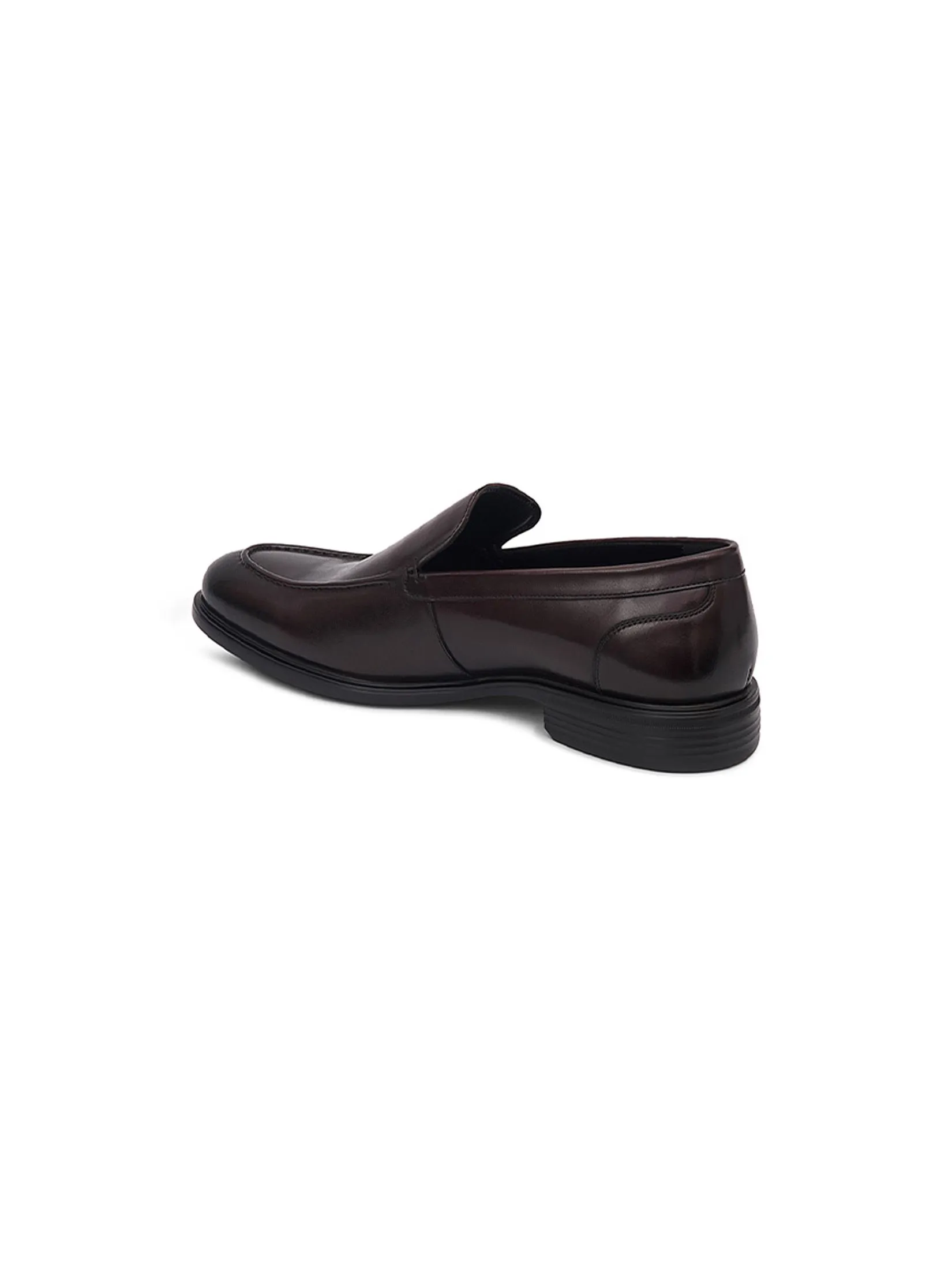 DAPPER DAPPER Plain Toe Loafers Brown