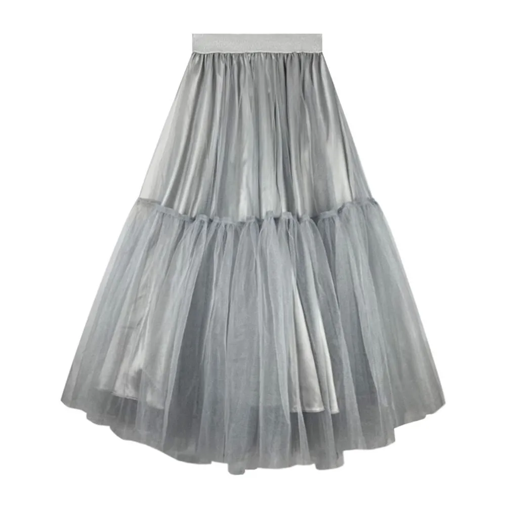 ICONIC GREY TULLE SKIRT