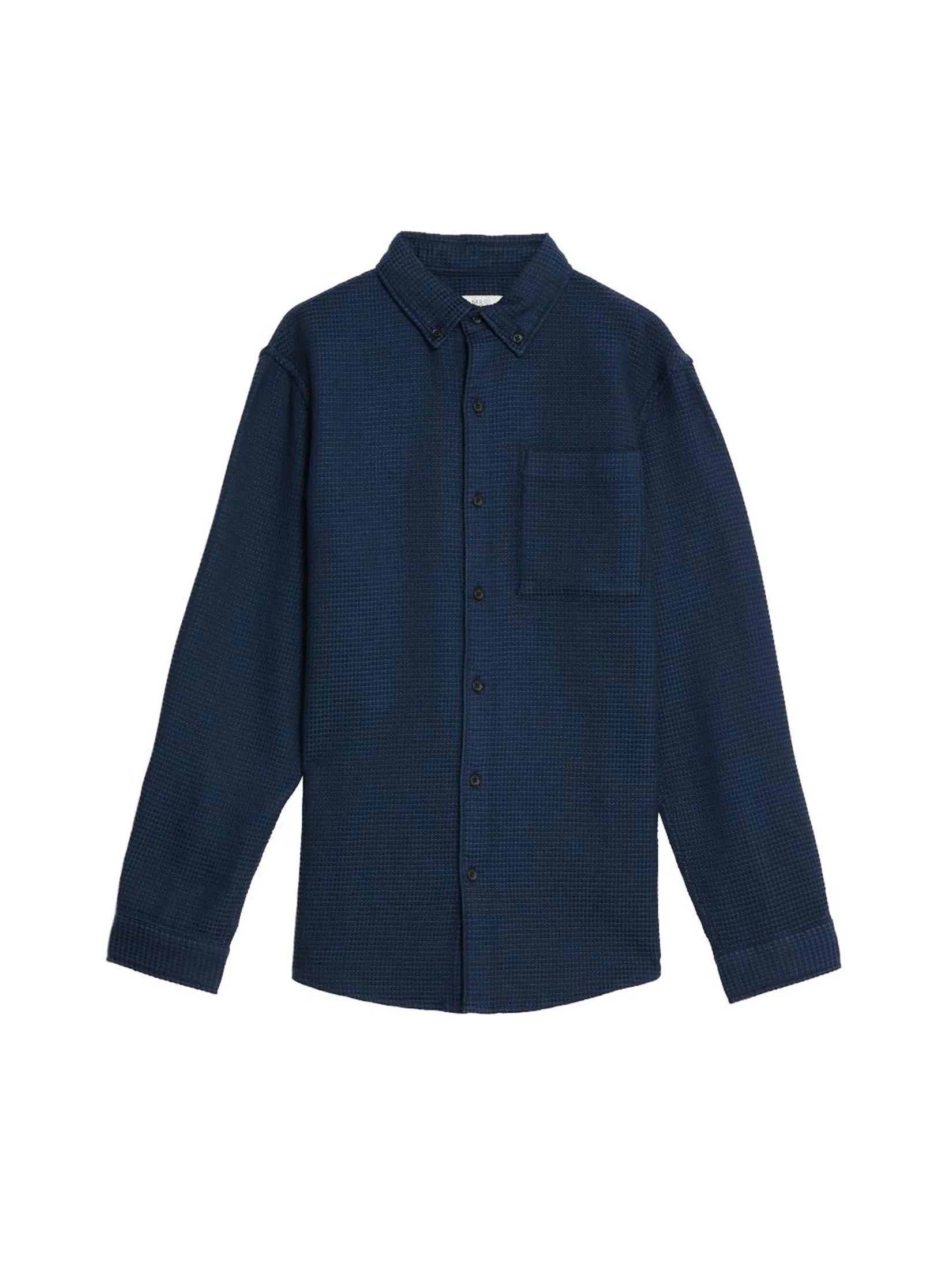 MARKS & SPENCER Men Shirt Pure Cotton Textured
