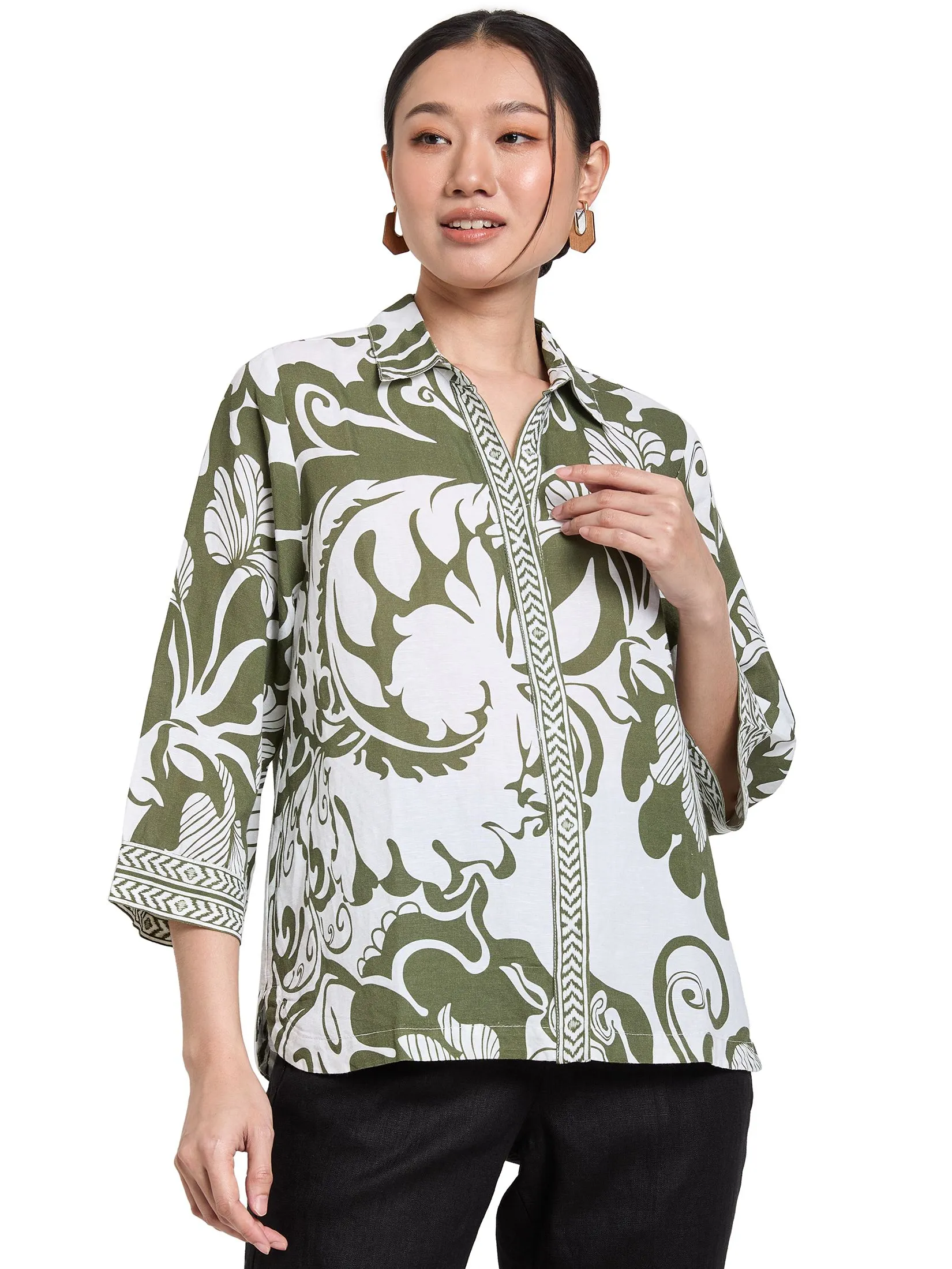 ESTIMATE Women Blouse Printed 3/4 Sleeve