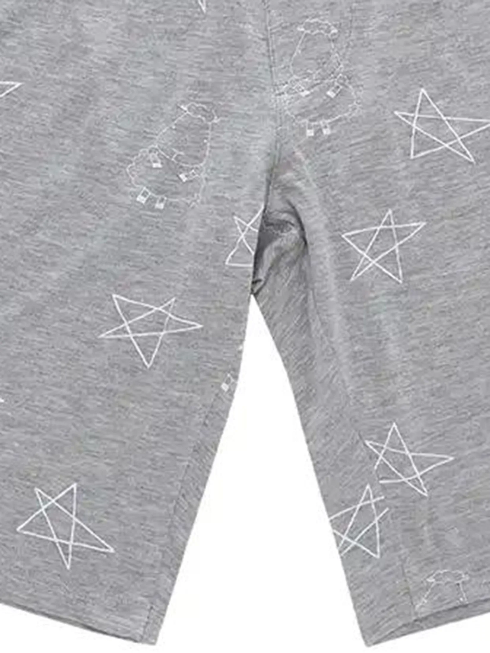 BAA BAA SHEEPZ Men Shorts Star Print Grey