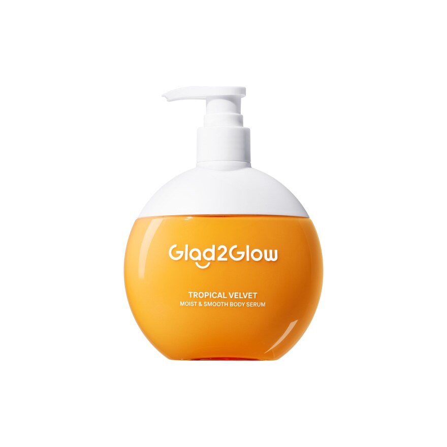 Glad2Glow Body Serum Tropical Velvet Moist  Smooth 300 Ml. - Orange