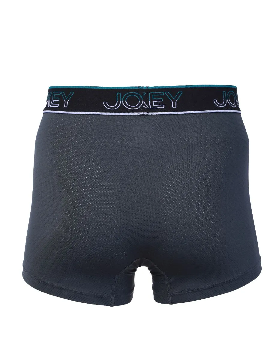 JOCKEY UNDERWEAR Men's PERFORMANCE TRUNKS DARK GREY