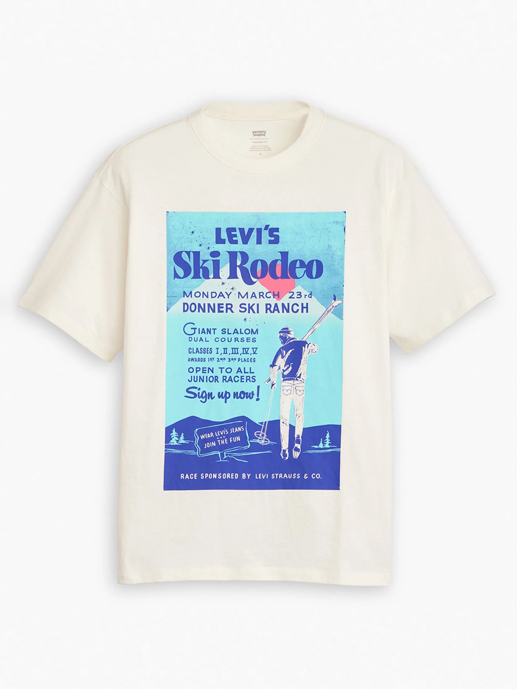 LEVI'S Men’s Graphic Vintage Fit T-Shirt Cream