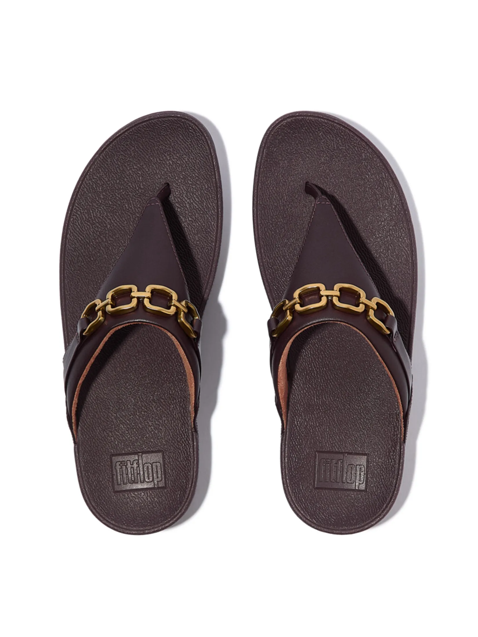FitFlop™ WOMEN S LULU SQUARE-CHAIN TOE-POST PURPLE