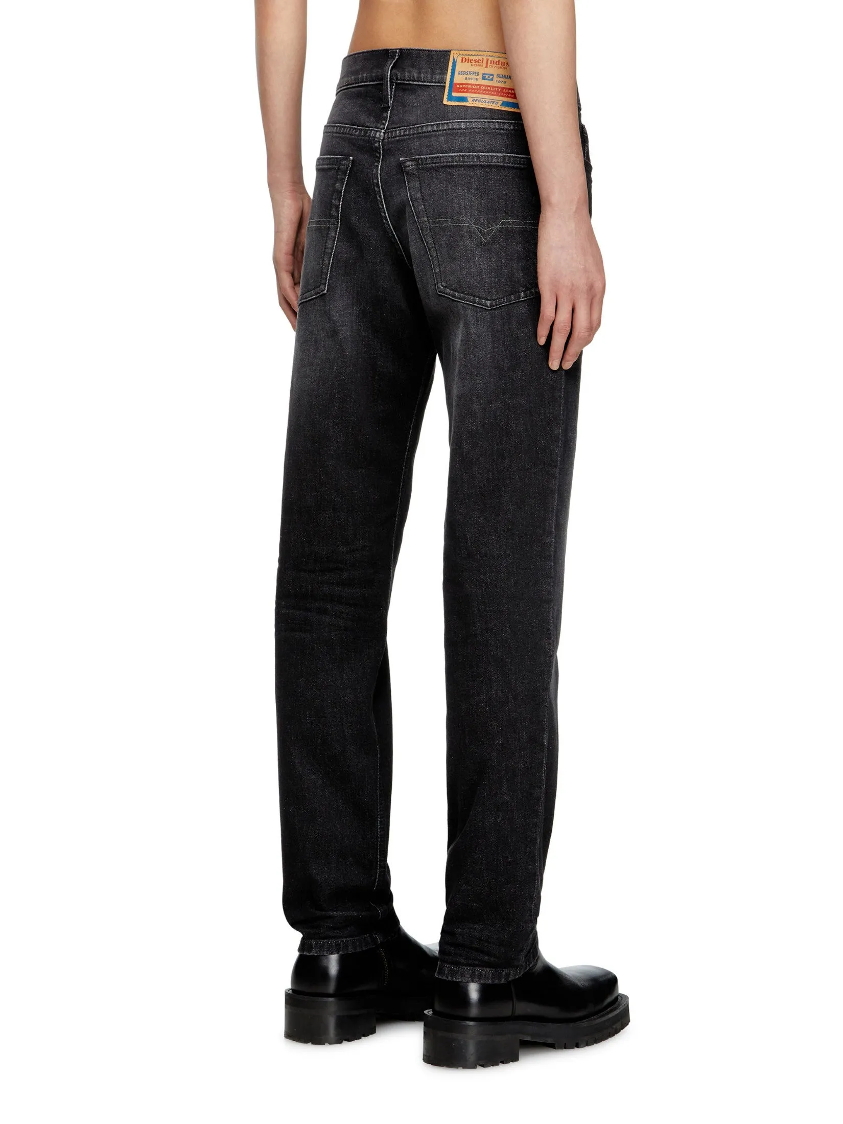 DIESEL Men Jeans Pants 2023 D-FINITIVE L.30 TROU Black