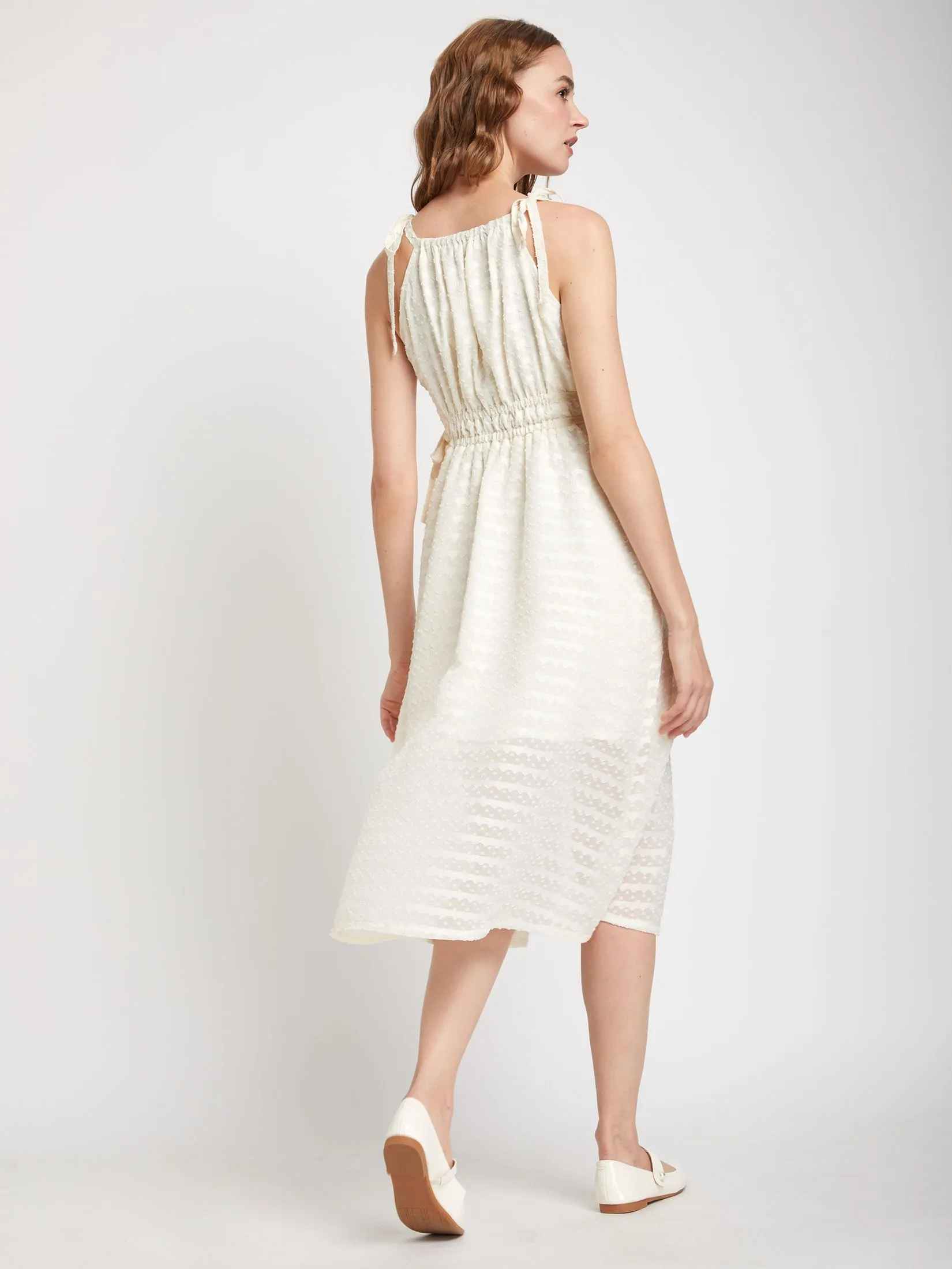 LOLITA Women Dress Halterneck chiffon with ribbon detail