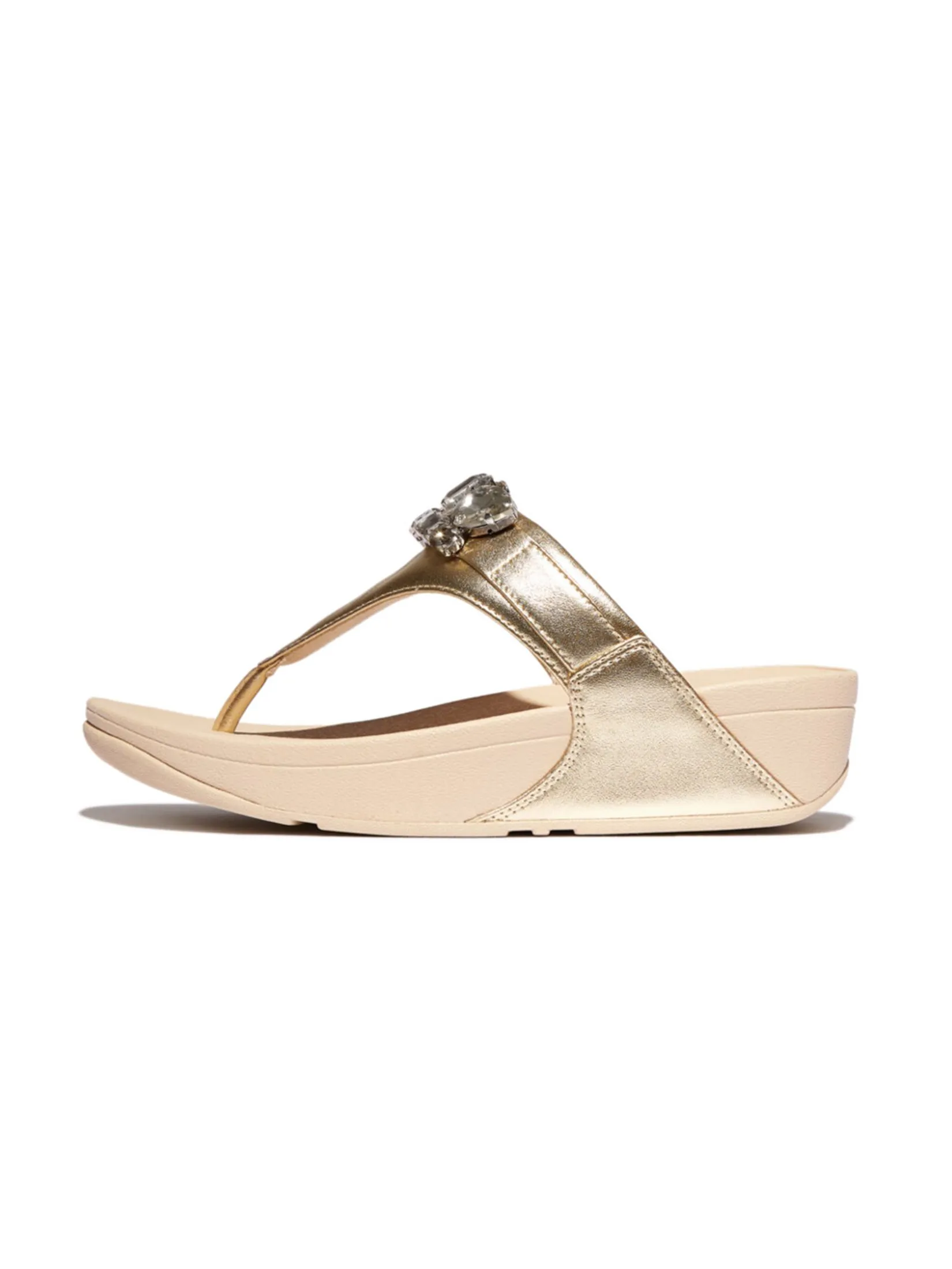 FitFlop™ WOMEN'S LULU JEWEL-DELUXE METALLIC GOLD Size - 4 UK