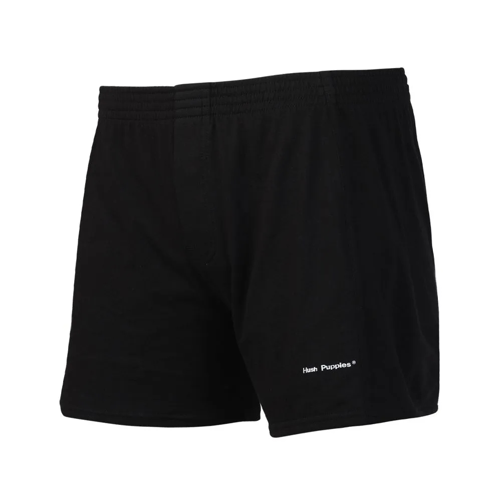 HUSH PUPPIES INNERWEAR Boxer Cotton S/J HU H3B005N Black
