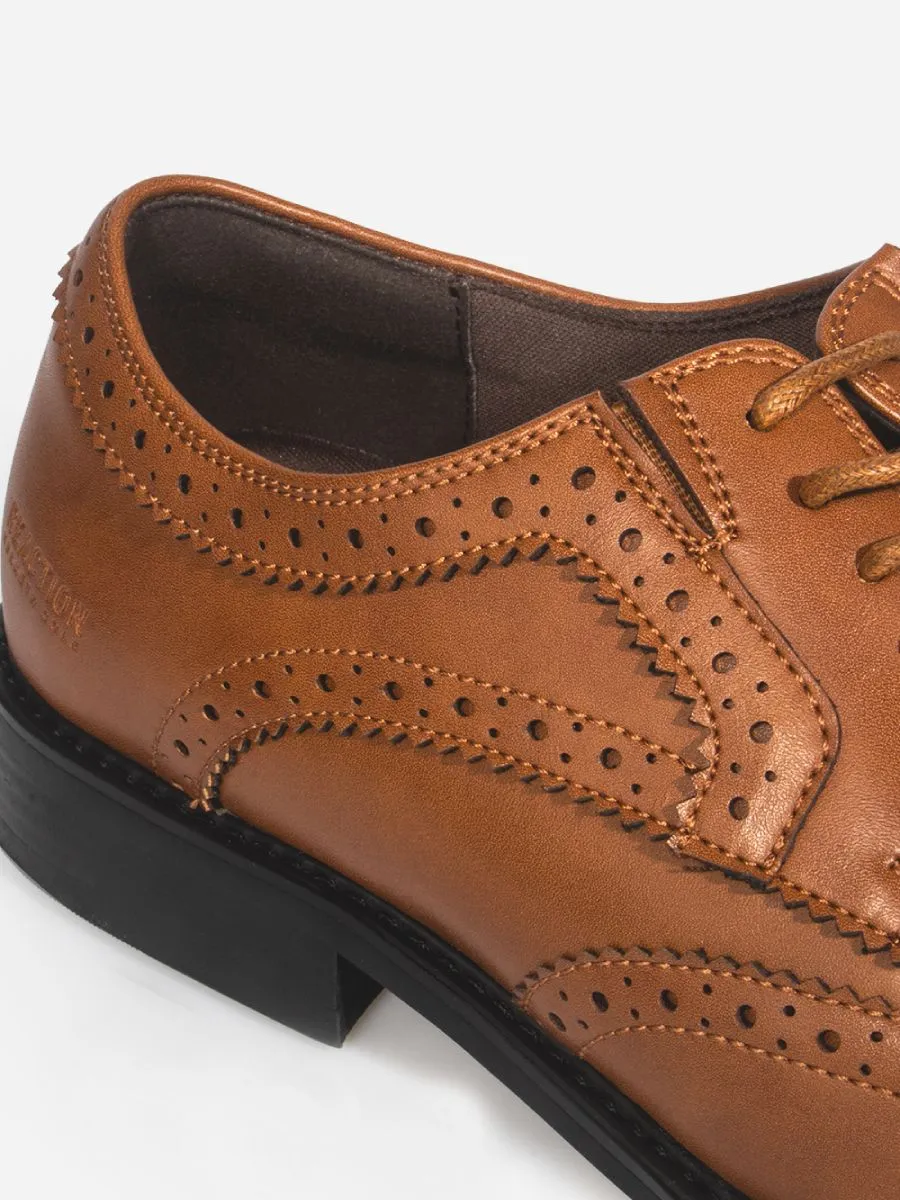 KENNETH COLE MEN'S FORMAL SHOES MARQUEE TECH WT / COGNAC