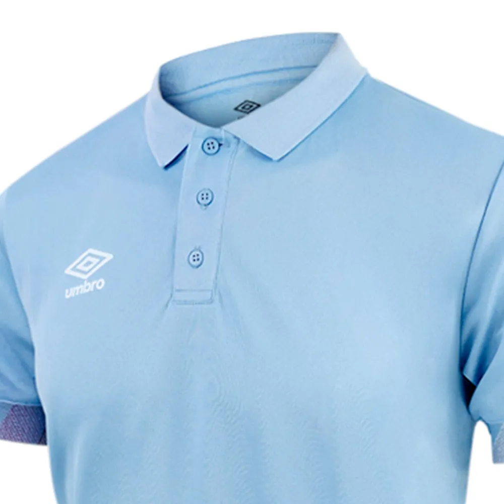 UMBRO Premier Poly Men Polo Shirt Blue - UM126AP079EOTH