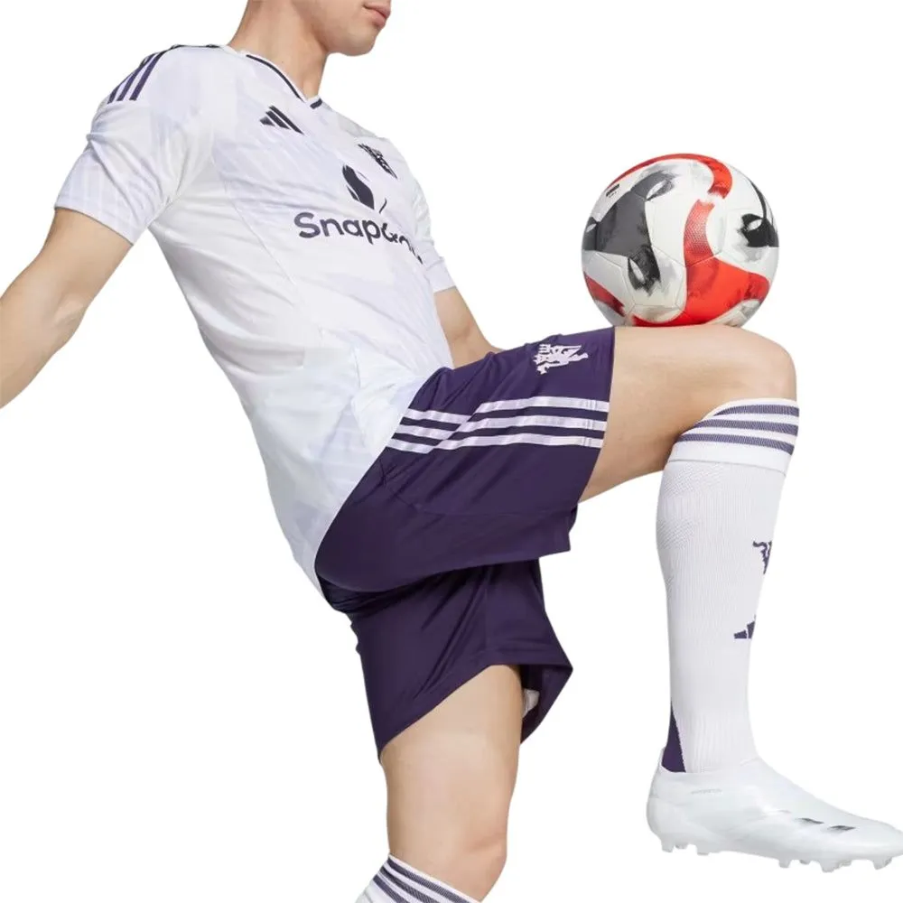 ADIDAS Men Manchester United Away 2025/26 Football Shorts Purple - AD001SH843EMTH
