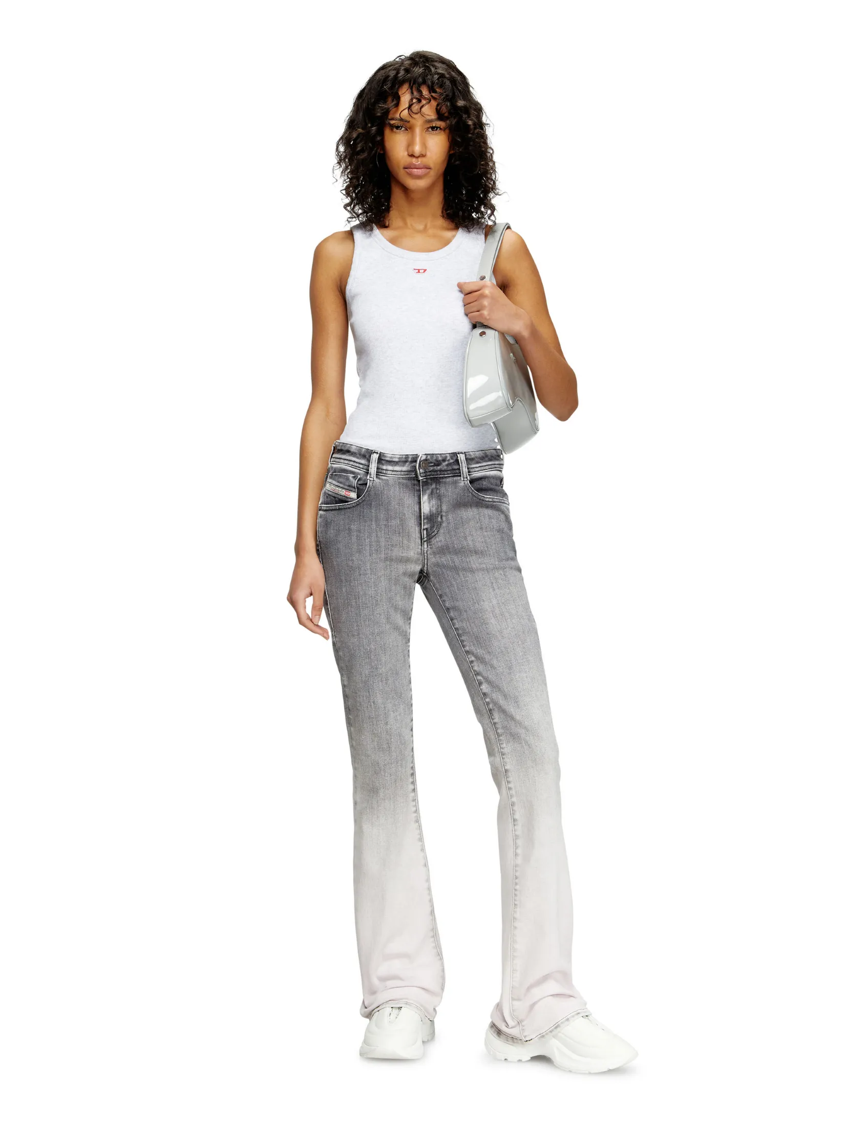 DIESEL Women Jeans Pants 1969 D-EBBEY L.30 TROUSERS Grey