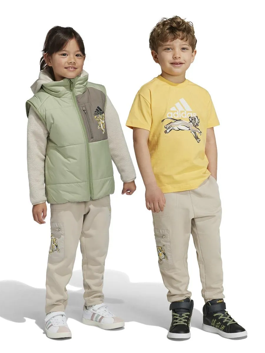 ADIDAS KIDS Unisex Toddler Pants Disney Lion King Light Beige