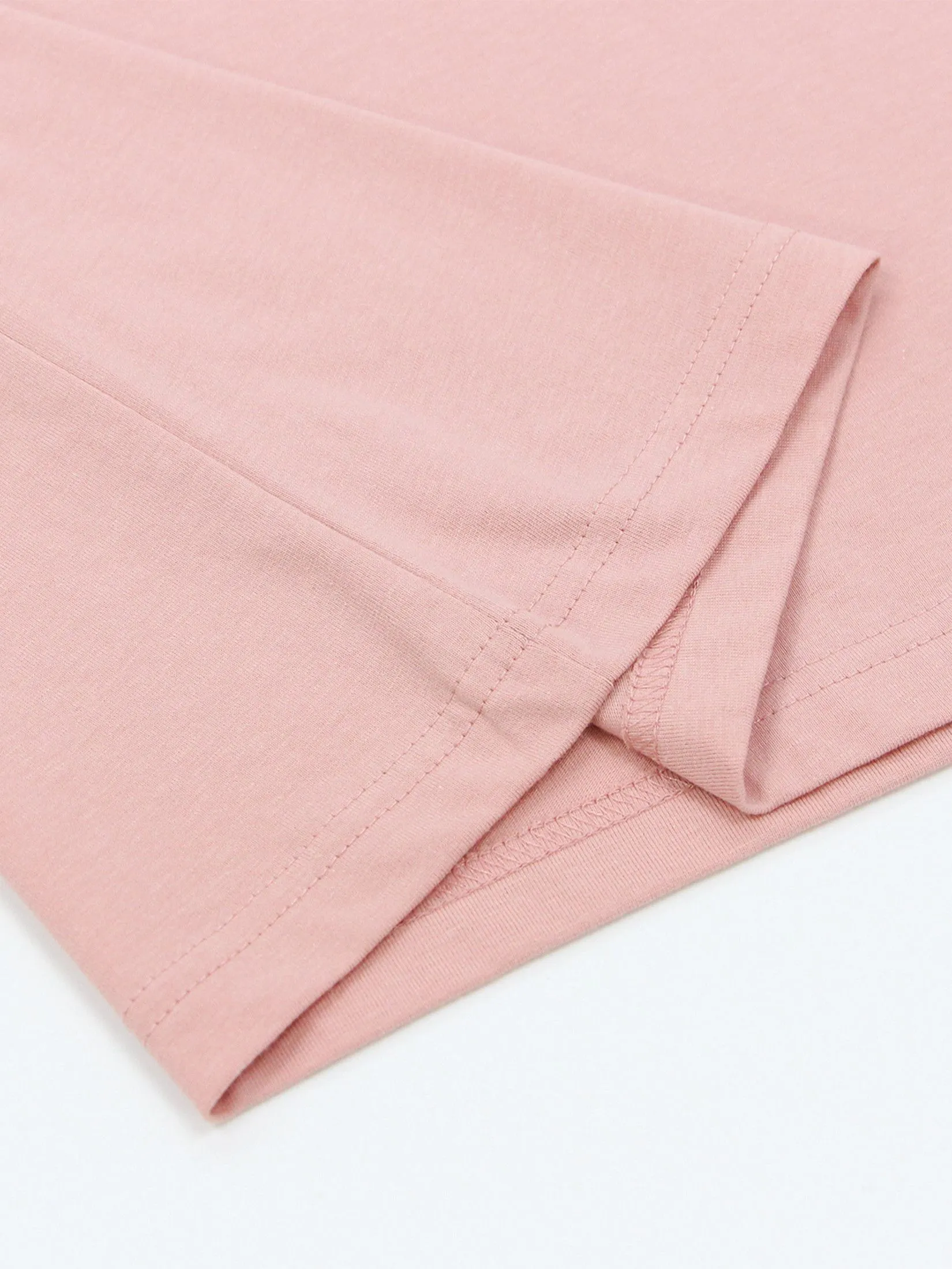 GIORDANO Men's Slim Cotton Embroidery Tee (Classic Man) Rose tan