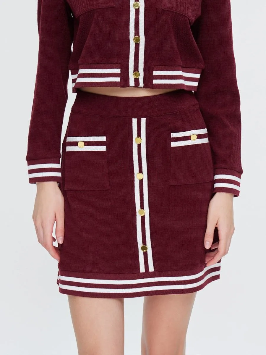 ASV (AW23) Andrea Jersey Women Mini Skirt Red