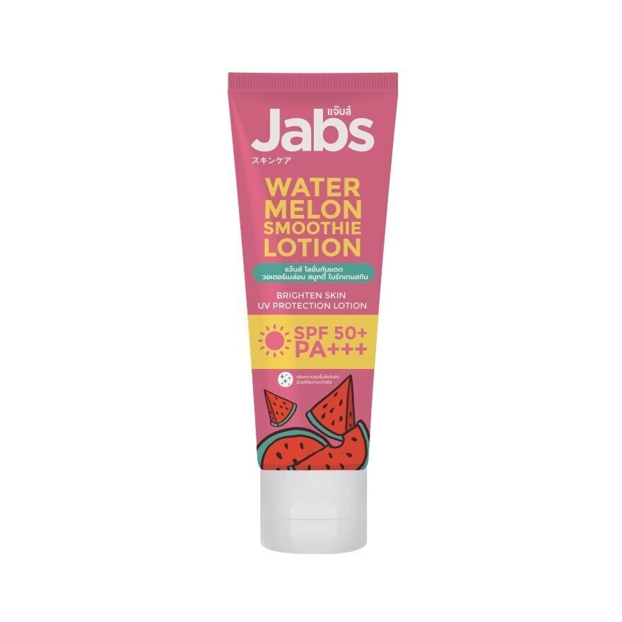 Jabs Sunscreen Lotion Watermelon Smoothie Brighten Skin SPF 50+ PA+++ 220 Ml.