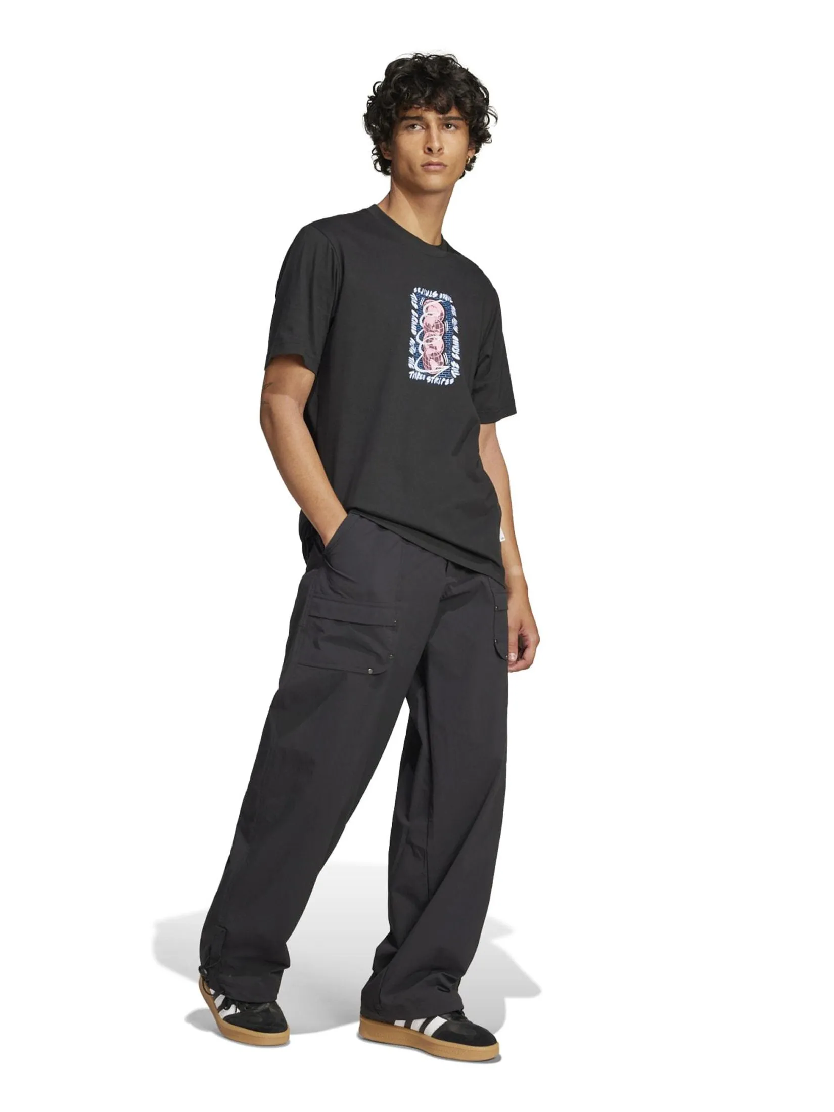 ADIDAS Men T-Shirt Trefoil Series Black