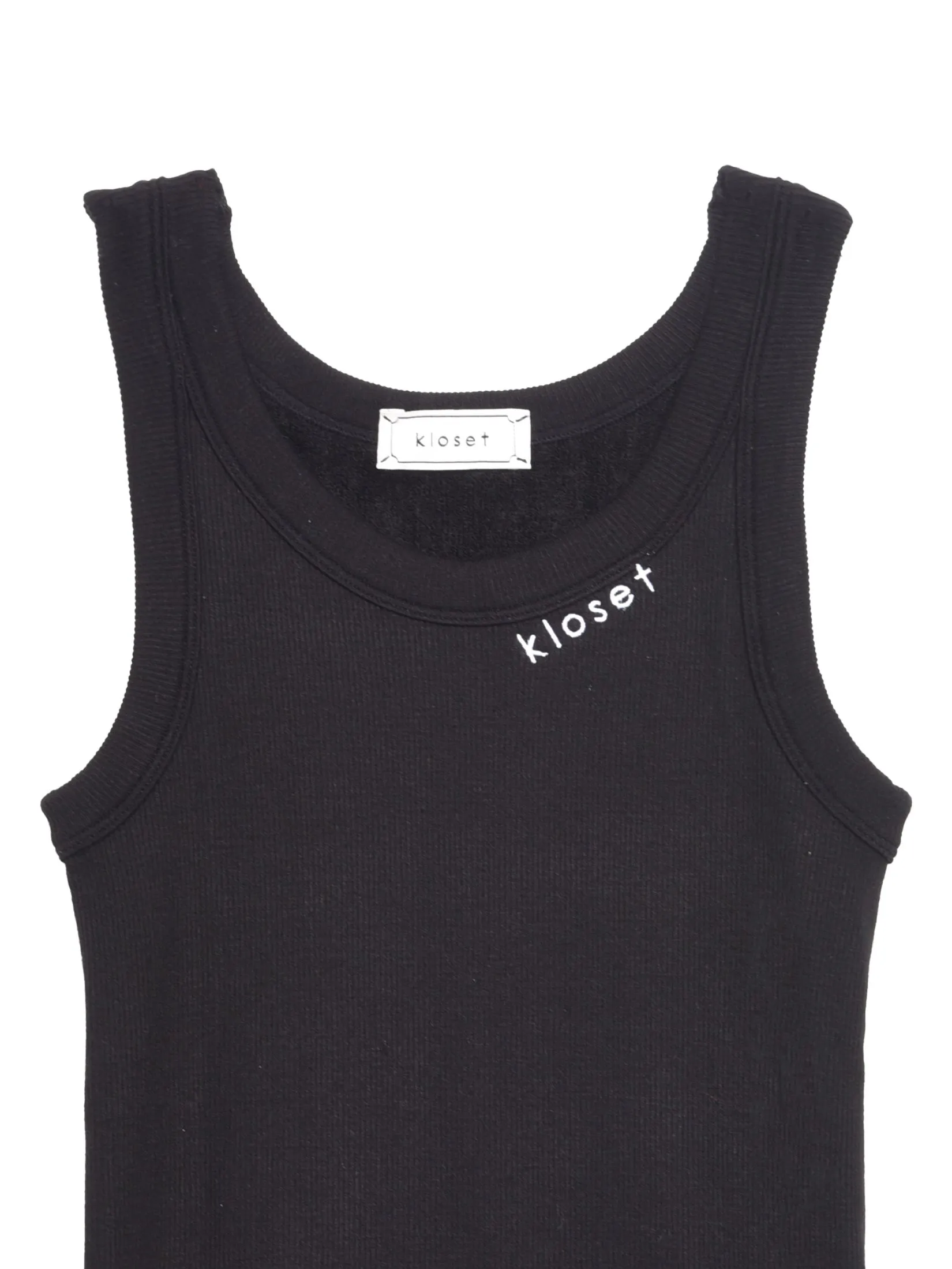 KLOSET (BS25) Women Kloset Seamless Tank Top Black