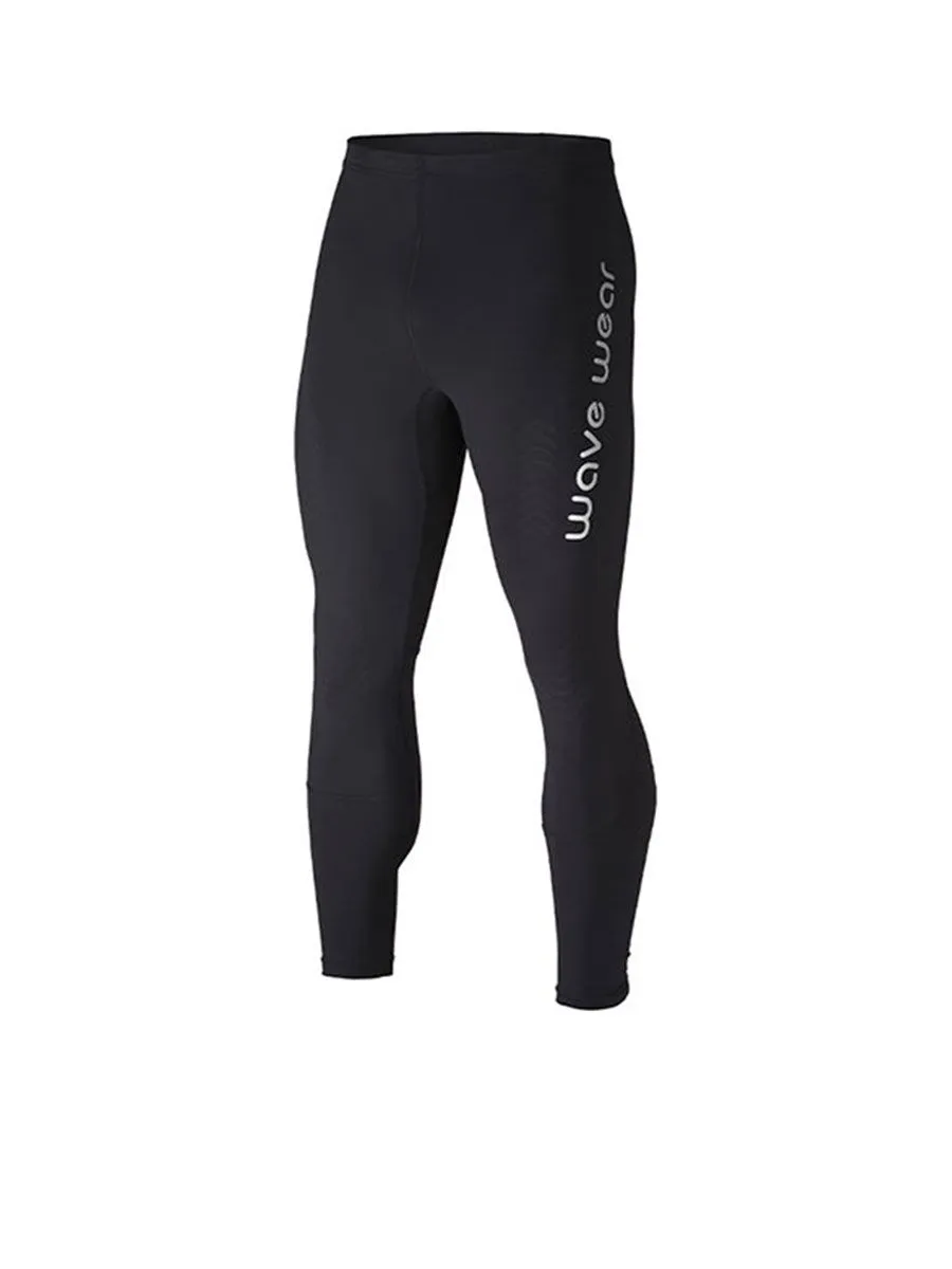 WAVE WEAR L20 Men's Compression Tights with Knee & Calf Taping WVRL3E01BK5N48S Black